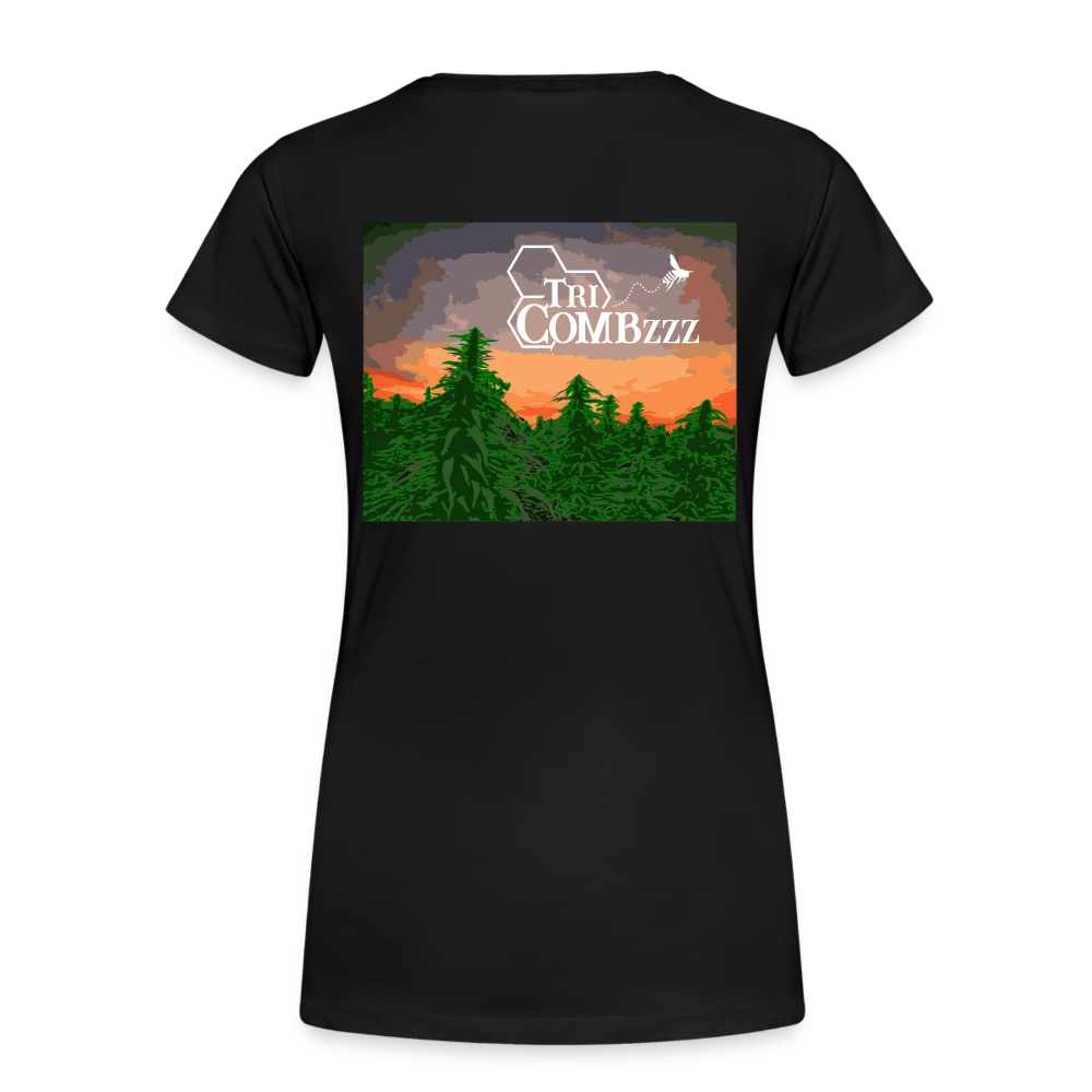 Women’s Premium Organic T-Shirt - Painted Farm - black