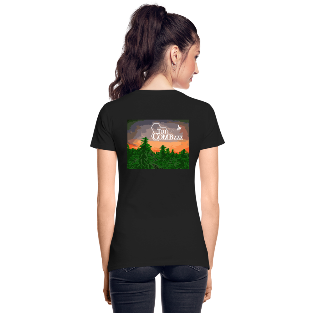Women’s Premium Organic T-Shirt - Painted Farm - black