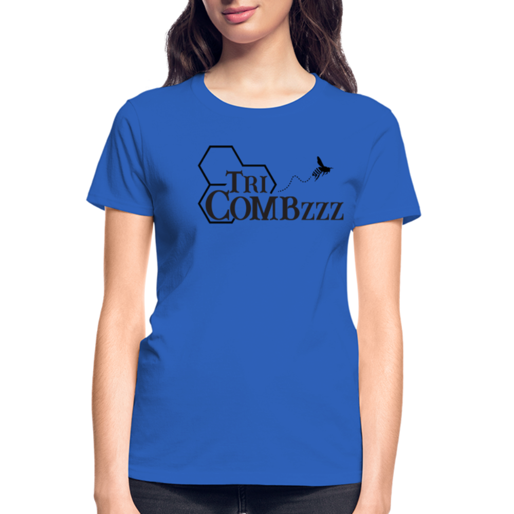 Ladies TriCombzzz T-Shirt - royal blue